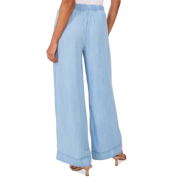 Vince Camuto Women's Light Weight Drawstring Wide-Leg Pants. L - Picture 3 of 5